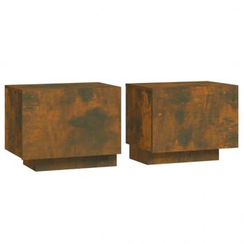 Nachttisch Räuchereiche 100x35x40 cm Holzwerkstoff