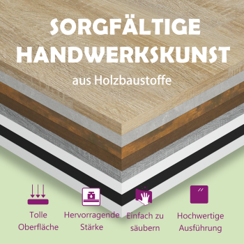 Nachttisch Grau Sonoma 100x35x40 cm Holzwerkstoff