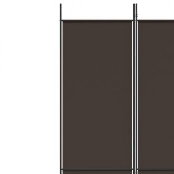  4-tlg. Paravent Braun 200x220 cm Stoff