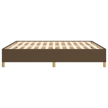 Bettgestell Dunkelbraun 160x200 cm Stoff