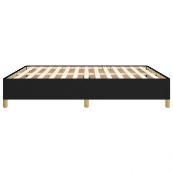 Bettgestell Schwarz 180×200 cm Stoff