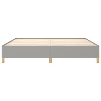 Bettgestell Hellgrau 200x200 cm Stoff