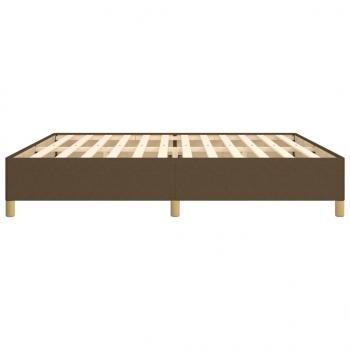Bettgestell Dunkelbraun 200x200 cm Stoff