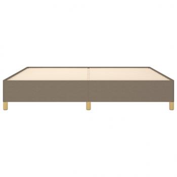 Bettgestell Taupe 200x200 cm Stoff