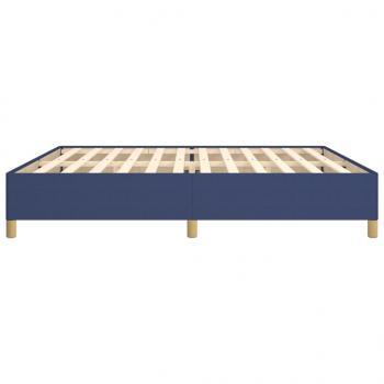 Bettgestell Blau 200x200 cm Stoff