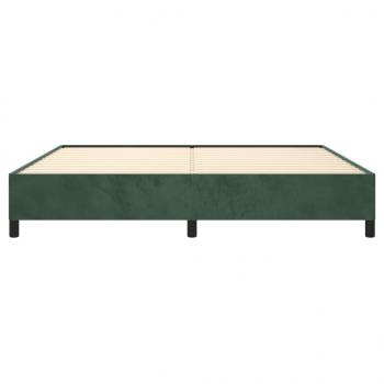 Bettgestell Dunkelgrün 200x200 cm Samt