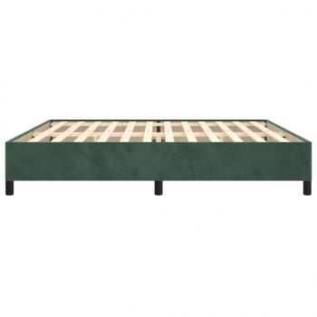 Bettgestell Dunkelgrün 200x200 cm Samt