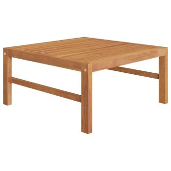 10-tlg. Garten-Lounge-Set mit Creme Kissen Massivholz Teak