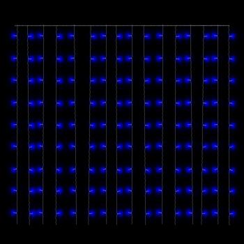 LED-Lichtervorhang 3x3 m 300 LED Blau 8 Funktionen