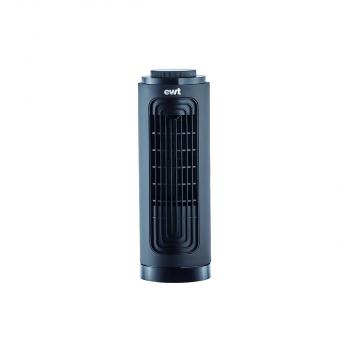EWT Tischventilator Air Fan, 20W, Aroma-Diffusor, Oszillierend, Schwarz (904300)