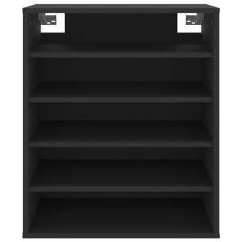 Schuhschrank Schwarz 60x35x70 cm Holzwerkstoff