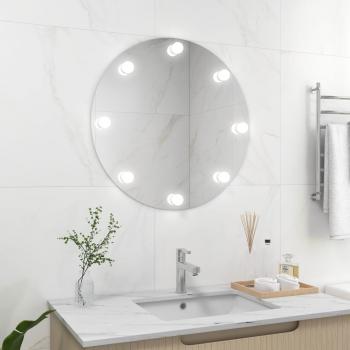 ARDEBO.de - Wandspiegel mit LED-Beleuchtung Rund Glas 