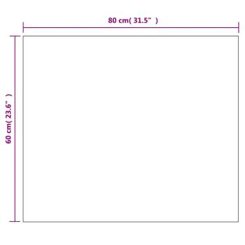 Wandspiegel ohne Rahmen mit LED-Beleuchtung Rechteckig Glas