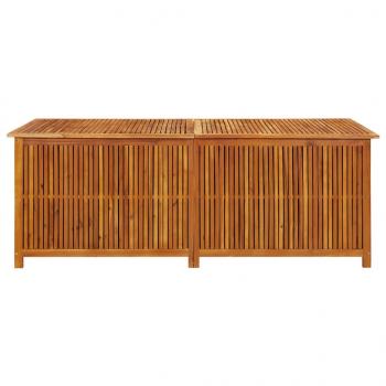 Garten-Aufbewahrungsbox 200x80x75 cm Massivholz Akazie