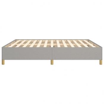 Bettgestell Hellgrau 180×200 cm Stoff