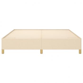 Bettgestell Creme 180×200 cm Stoff