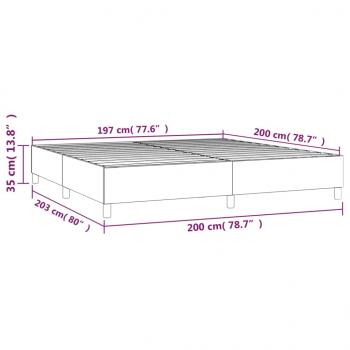 Bettgestell Hellgrau 200x200 cm Stoff