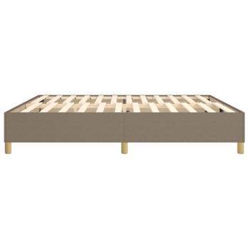 Bettgestell Taupe 200x200 cm Stoff