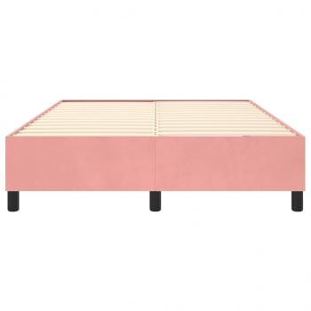 Bettgestell Rosa 140x200 cm Samt