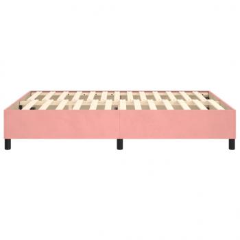 Bettgestell Rosa 140x200 cm Samt