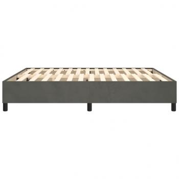 Bettgestell Dunkelgrau 200x200 cm Samt
