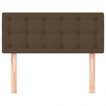 Kopfteil Dunkelbraun 90x5x78/88 cm Stoff