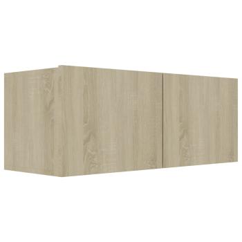 4-tlg. TV-Schrank-Set Sonoma-Eiche Holzwerkstoff