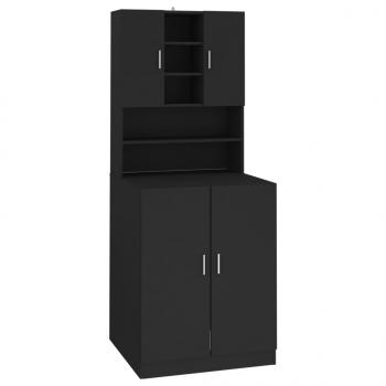 Waschmaschinenschrank Schwarz