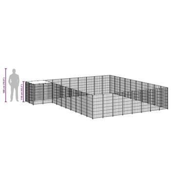 Hundezwinger Silbern 25,41 m² Stahl  
