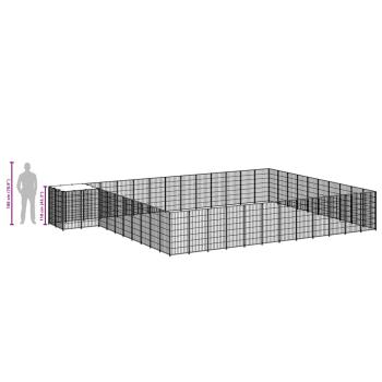 Hundezwinger Silbern 37,51 m² Stahl  