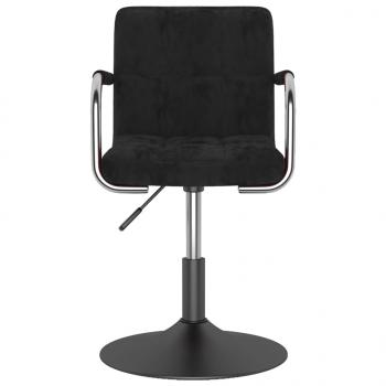 Esszimmerstuhl Schwarz Samt
