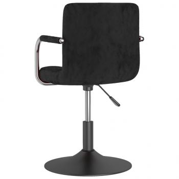 Esszimmerstuhl Schwarz Samt