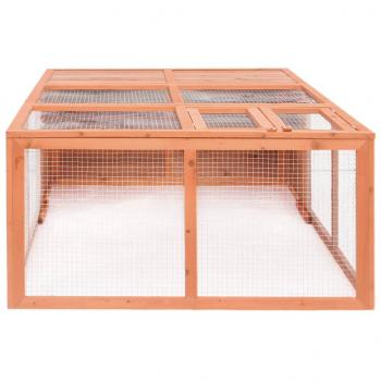 Garten-Tierkäfig 150x100x50 cm Massivholz Tanne