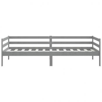 Tagesbett Grau Massivholz Kiefer 90x200 cm