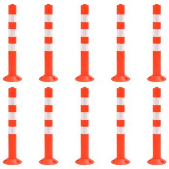 ARDEBO.de - Absperrpfosten 10 Stk. 75 cm PE