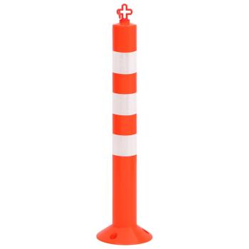 Absperrpfosten 10 Stk. mit Kette 75 cm PE