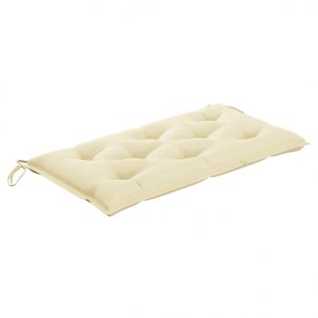 ARDEBO.de - Gartenbank-Auflage Cremeweiß 110x50x7 cm Oxford-Gewebe