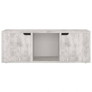 TV-Schrank Betongrau 88,5x27,5x30,5 cm Holzwerkstoff