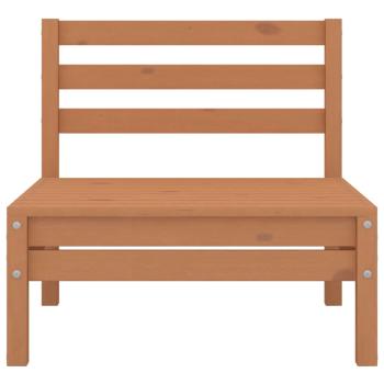 6-tlg. Garten-Lounge-Set Honigbraun Massivholz Kiefer