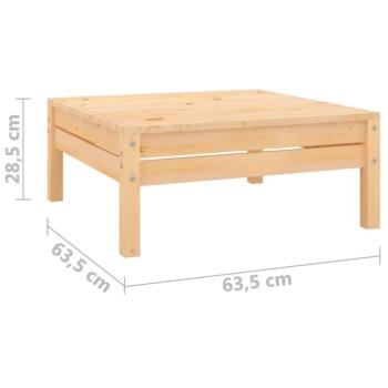 3-tlg. Garten-Lounge-Set Massivholz Kiefer