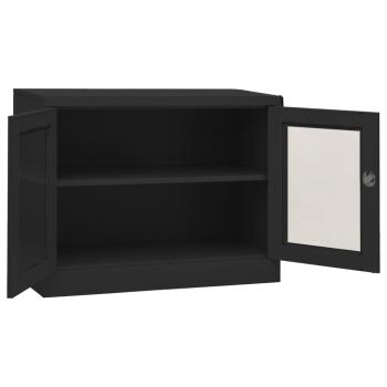 Büroschrank Anthrazit 90x40x70 cm Stahl