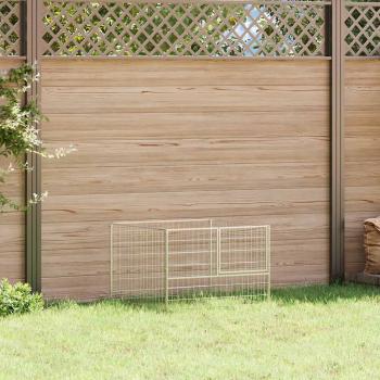 Hundezwinger Silbern 100x100x70 cm Stahl