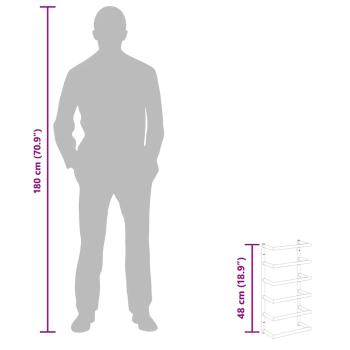 Handtuchständer Weiß 24x12x48 cm Stahl