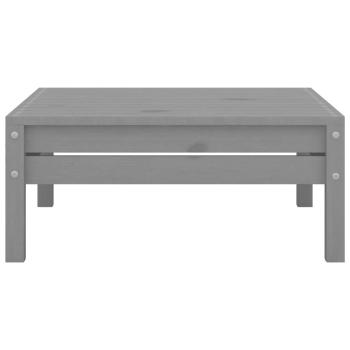 5-tlg. Garten-Lounge-Set Grau Kiefer Massivholz