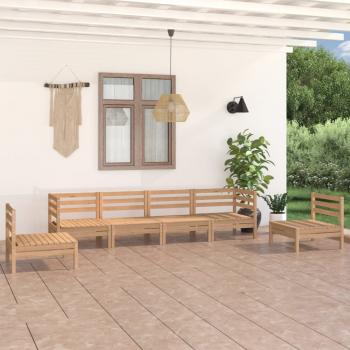 ARDEBO.de - 6-tlg. Garten-Lounge-Set Kiefer Massivholz