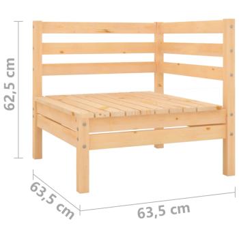 5-tlg. Garten-Lounge-Set Massivholz Kiefer