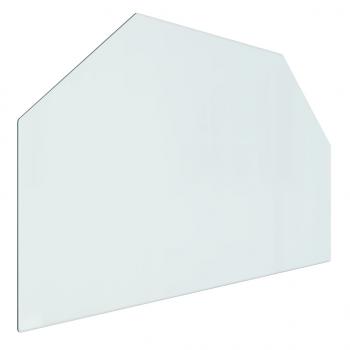 Kaminofen Glasplatte Sechseck 80x50 cm