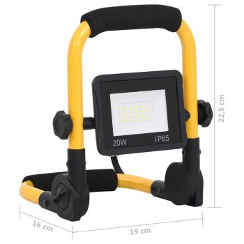 LED-Fluter mit Handgriff 20 W Warmweiß