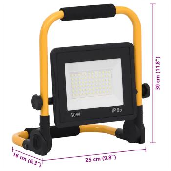 LED-Fluter mit Handgriff 50 W Kaltweiß