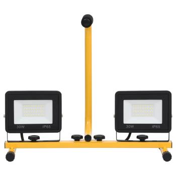 LED-Fluter mit Handgriff 2x30 W Warmweiß